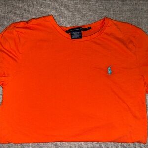 Orange Polo Ralph Lauren T-Shirt with Logo